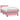 Pat box spring cu saltea, roz, 80x220 cm, catifea