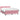Pat box spring cu saltea, roz, 160x220 cm, catifea