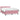 Pat box spring cu saltea, roz, 160x220 cm, catifea