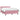 Pat box spring cu saltea, roz, 160x220 cm, catifea