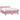 Pat box spring cu saltea, roz, 140x210 cm, catifea