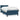 Pat box spring cu saltea, albastru închis, 80x220 cm, catifea