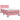 Pat box spring cu saltea, roz, 80x220 cm, catifea