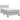 Pat box spring cu saltea, gri deschis, 90x220 cm, catifea