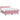 Pat box spring cu saltea, roz, 140x220 cm, catifea