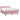 Pat box spring cu saltea, roz, 160x220 cm, catifea
