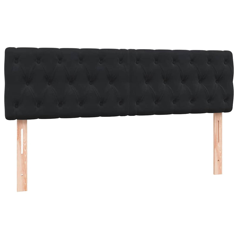 Pat box spring cu saltea, negru, 160x210 cm, catifea
