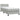 Pat box spring cu saltea, gri deschis, 80x210 cm, catifea