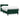 Pat box spring cu saltea, verde închis, 80x220 cm, catifea