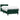 Pat box spring cu saltea, verde închis, 80x220 cm, catifea