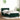 Pat cu arcuri cu saltea și LED, verde închis, 80x220 cm, catifea
