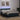 Pat cu arcuri cu saltea și LED, gri închis, 160x210 cm, catifea