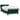 Pat box spring cu saltea, verde închis, 80x220 cm, catifea