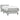 Pat box spring cu saltea, gri deschis, 80x220 cm, catifea