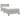 Pat box spring cu saltea, gri deschis, 80x210 cm, catifea