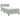 Pat box spring cu saltea, gri deschis, 90x220 cm, catifea