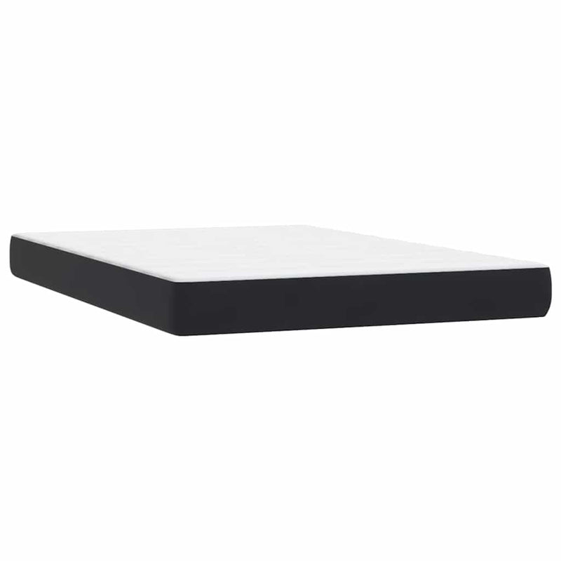 Pat box spring cu saltea, negru, 160x210 cm, catifea