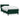 Pat box spring cu saltea, verde închis, 80x220 cm, catifea