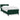 Pat box spring cu saltea, verde închis, 80x220 cm, catifea