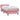 Pat box spring cu saltea, roz, 80x220 cm, catifea