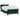 Pat box spring cu saltea, verde închis, 80x220 cm, catifea