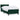 Pat box spring cu saltea, verde închis, 80x220 cm, catifea
