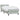 Pat box spring cu saltea, gri deschis, 90x220 cm, catifea