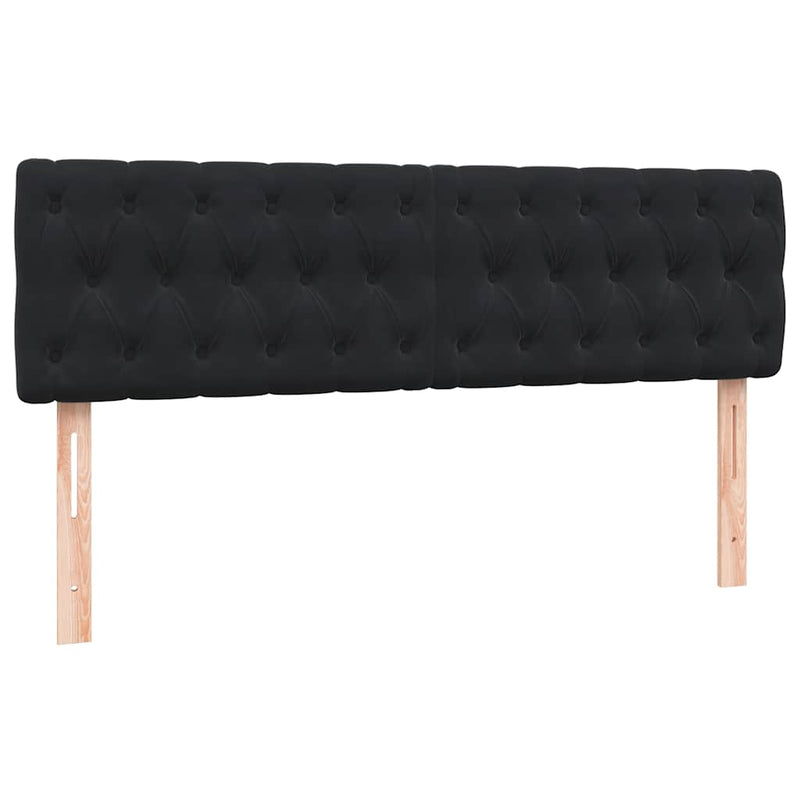 Pat box spring cu saltea, negru, 160x210 cm, catifea
