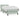 Pat box spring cu saltea, gri deschis, 80x220 cm, catifea