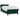 Pat box spring cu saltea, verde închis, 80x220 cm, catifea