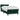Pat box spring cu saltea, verde închis, 80x220 cm, catifea