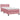 Pat box spring cu saltea, roz, 80x220 cm, catifea