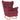 Scaun balansoar cu taburet, roșu vin, material textil