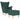 Scaun balansoar cu taburet, verde închis, textil