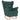 Scaun balansoar cu taburet, verde închis, textil