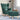 Scaun balansoar cu taburet, verde închis, textil