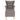 Scaun balansoar cu taburet, gri taupe, material textil