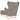 Scaun balansoar cu taburet, gri taupe, material textil