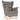 Scaun balansoar cu taburet, gri taupe, material textil