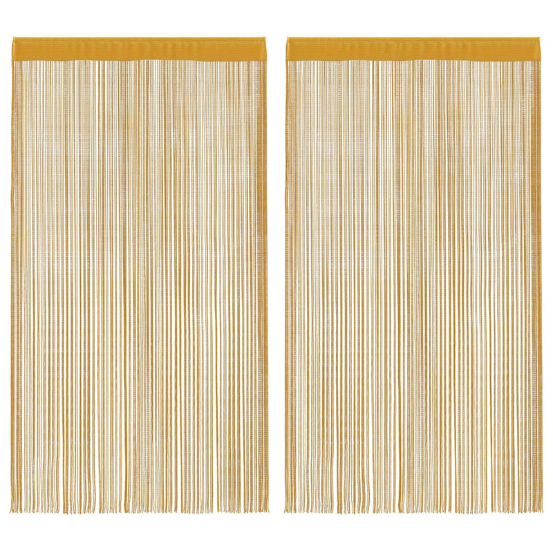 Perdele șir 2 buc Aur 100x250 cm