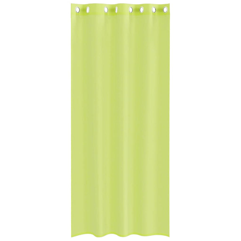 Perdele Voile cu Oelii 2 buc Verde măr 140x245 cm