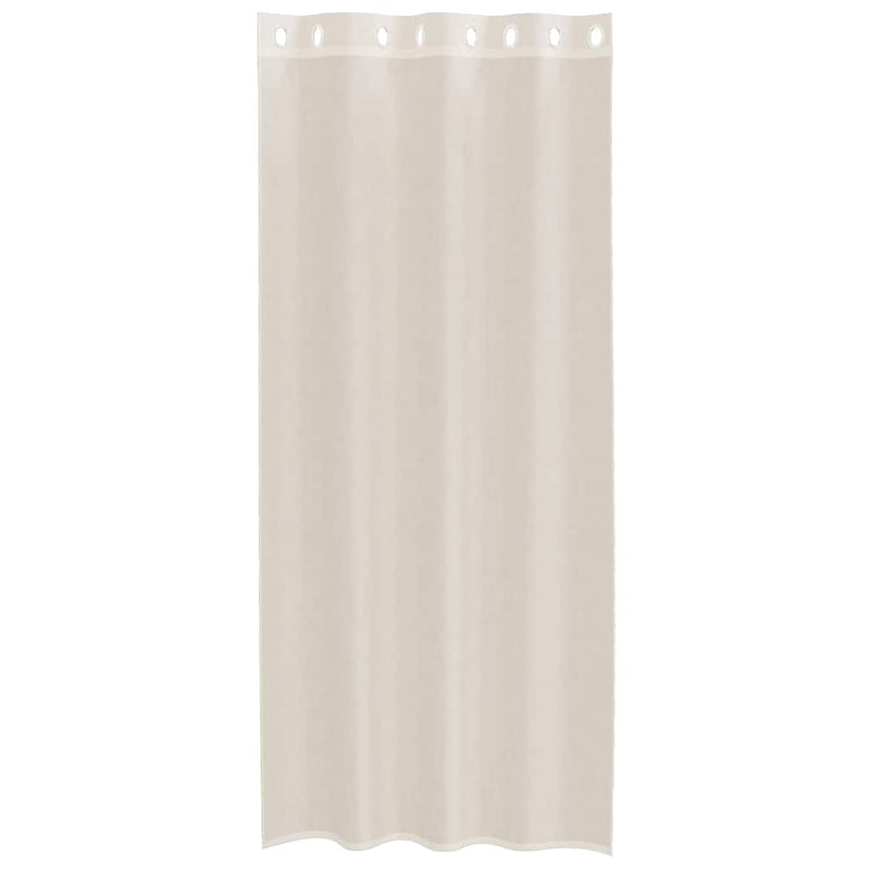 Perdele Voile cu Oelii 2 buc Crem 140x225 cm