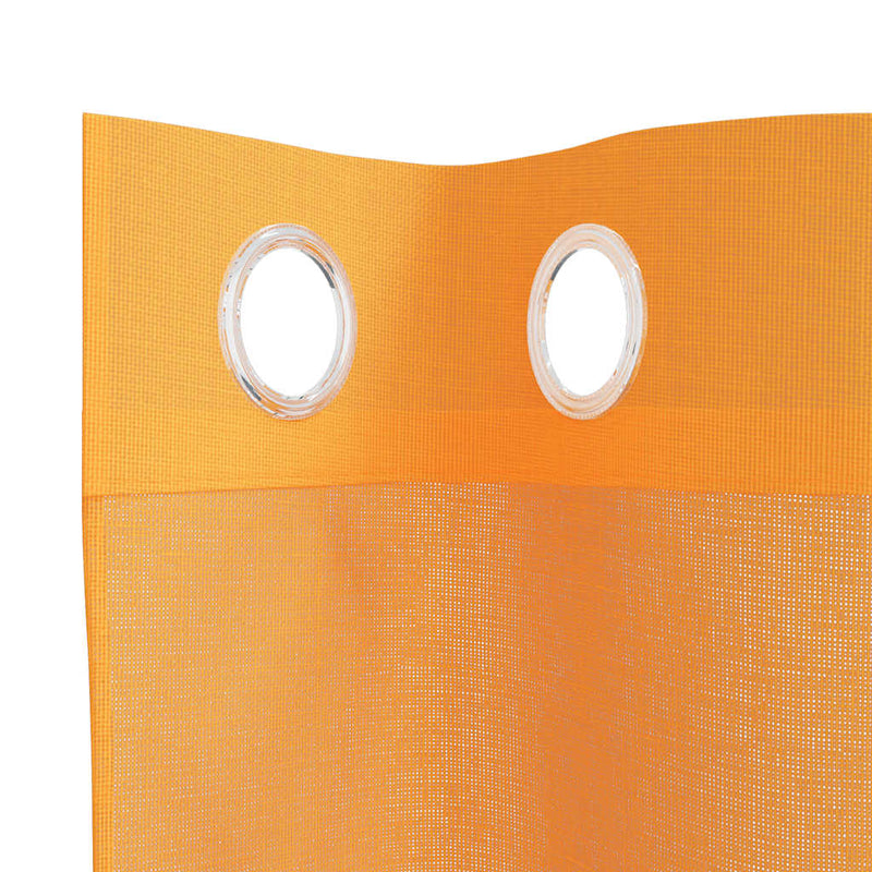 Perdele Voile cu Oeli 2 buc Portocaliu 140x260 cm