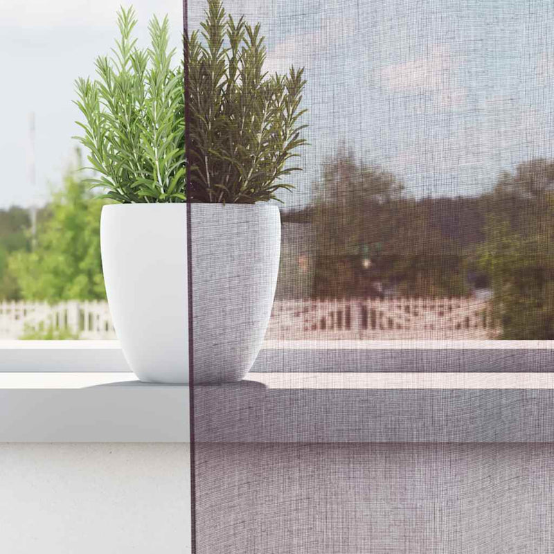 Perdele Voile cu Oelii 2 buc Violet 140x140 cm