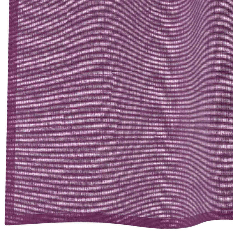 Perdele Voile cu Oelii 2 buc Violet 140x140 cm