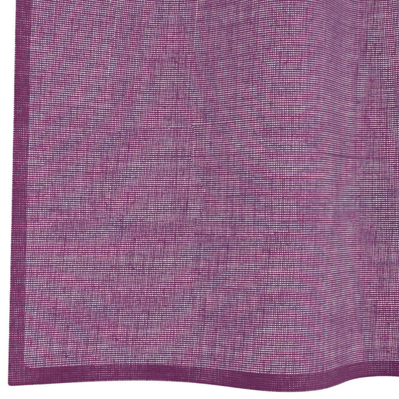 Perdele Voile cu Oeje 2 buc Violet 140x175 cm
