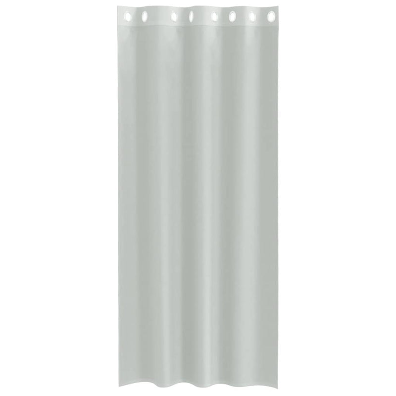 Perdele Voile cu Oelii 2 buc Gri deschis 140x225 cm