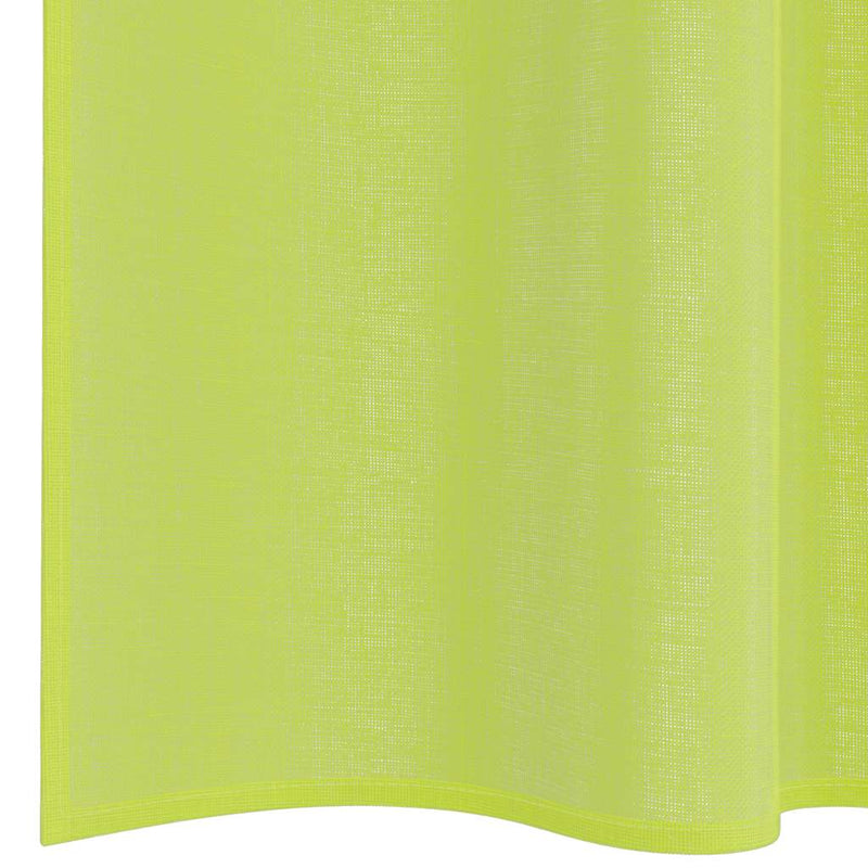 Perdele Voile cu buzunare pentru bare 2 buc verde măr