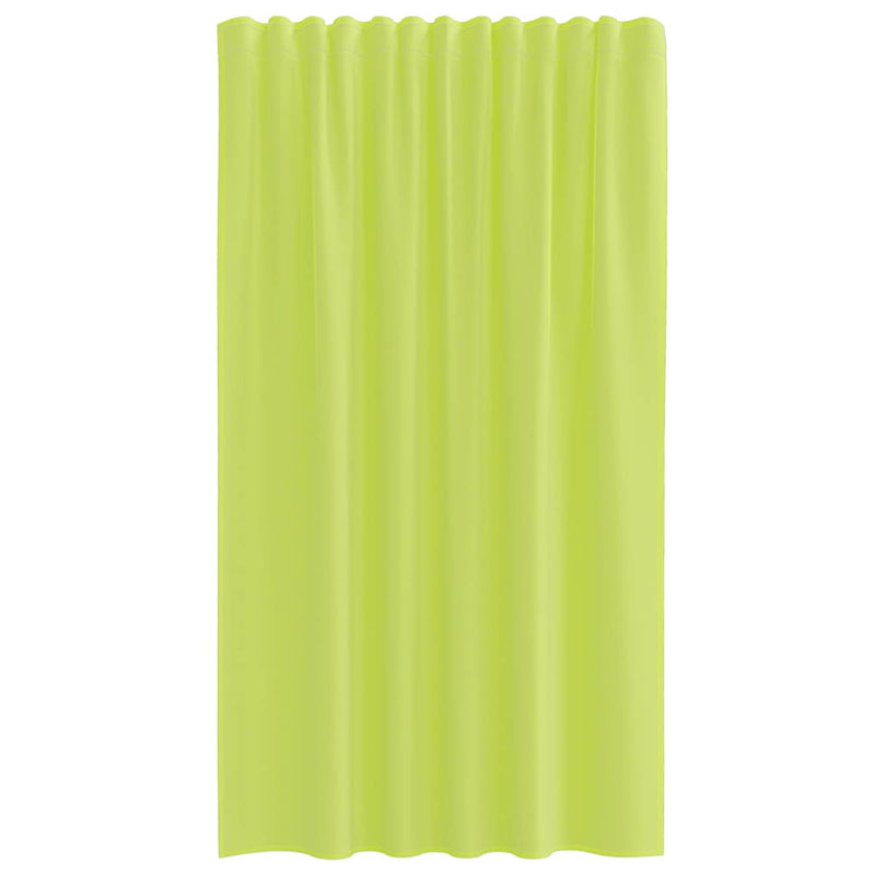 Perdele Voile cu buzunare pentru bare 2 buc verde măr