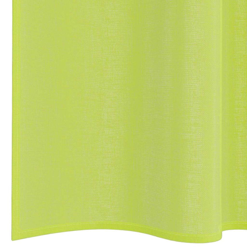 Perdele Voile cu buzunare pentru bare 2 buc verde măr